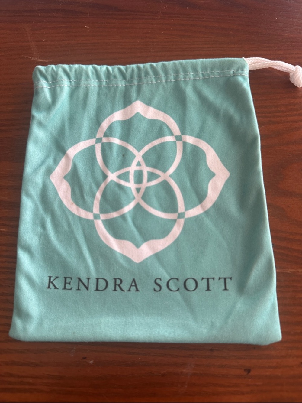 Kendra Scott Mint Green Drawstring Jewelry Pouch